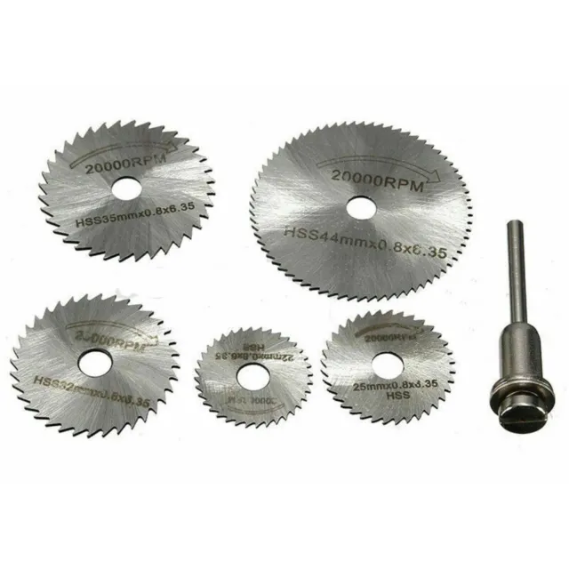 6Pcs Mini HSS Circular Saw Disc Blade Rotary Cutter For Metal Cut Tool Set G