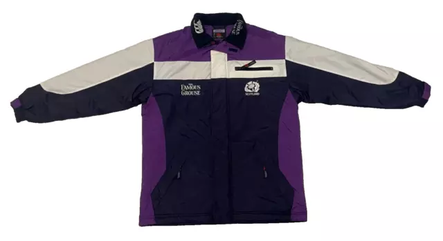 Scotland The Famous Grouse Rugby Union Nylon and Fleece Jacket Canterbury Size M
