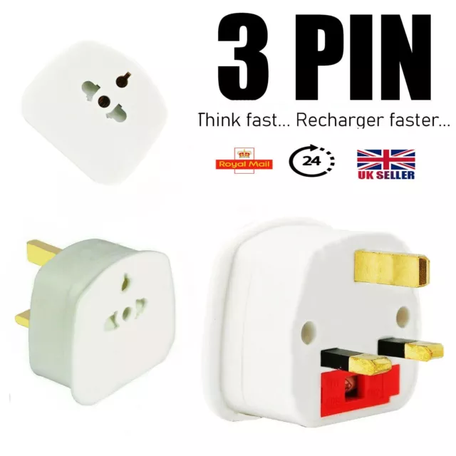 Universal Plug Adapter EU US UK AU CN To UK Type G Travel Socket Plug  Converter 