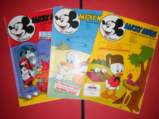 1 Heft aussuchen: Ehapa :" Micky Maus" 1972, mit Beilage, Zust. ( 1- 1-2 ) Text