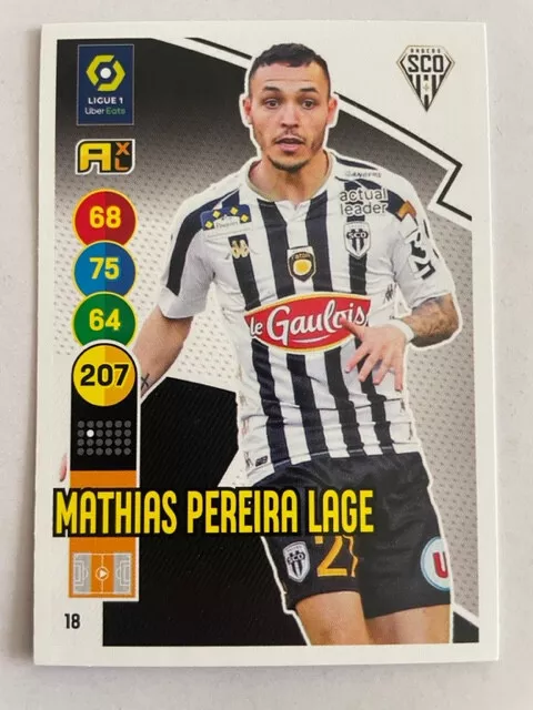 Adrenalyn Xl Ligue 1 2021 / 2022 - Pereira Lage - Angers Sco - N°18