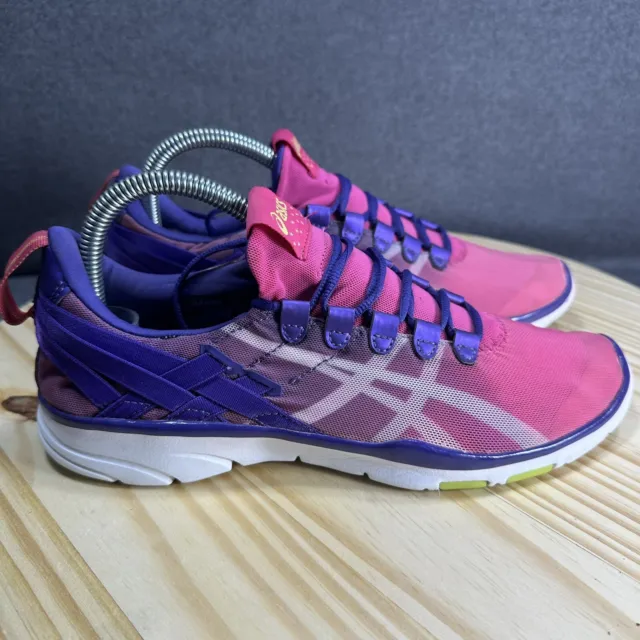 Asics Gel-Fit Sana Shoes Women’s Size 9 Pink Purple Training Sneakers S465N