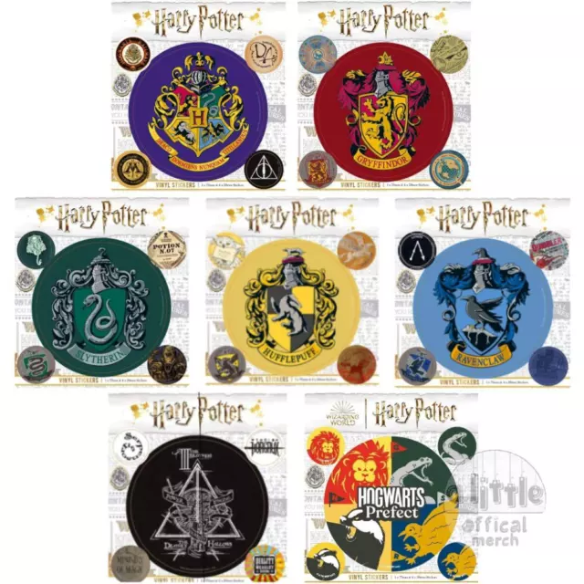 ADESIVI HARRY POTTER Hogwarts Grifondoro Serpeverde Regalo di compleanno  Natale EUR 3,84 - PicClick IT