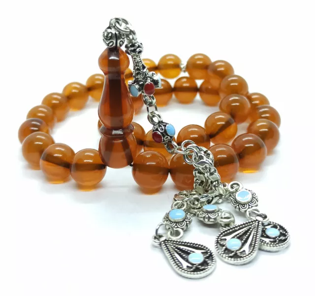 Amber Bakelite Sikma Kehribar Tesbih tasbih prayer beads Islam misky faturan