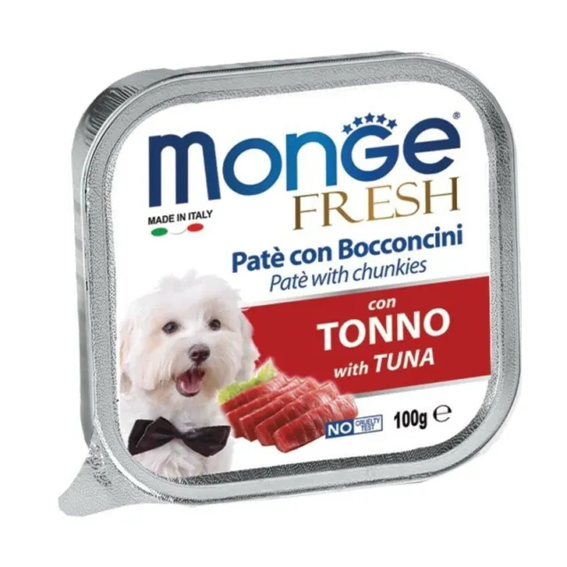 Monge Fresh Patè e Bocconcini con Tonno 100 gr per Cane