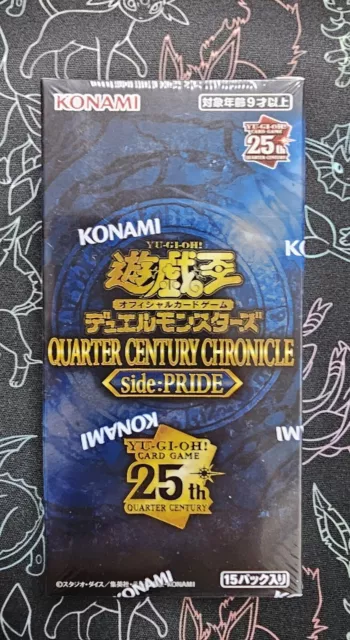 Yugioh QUARTER CENTURY CHRONICLE side Pride Card Japanese Box Yu-Gi-Oh 25th New