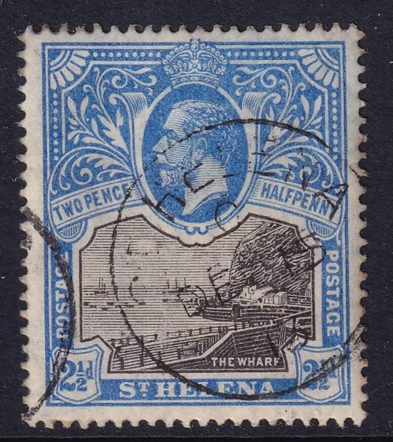 St Helena. 1912-16. SG76 - 2½d blue & black - fine used