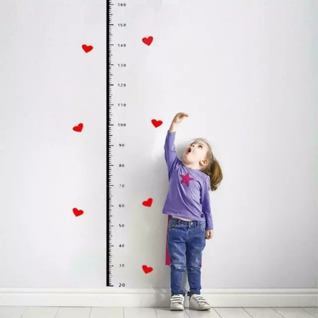 Height Measure Decal Wall Sticker Cartoon Kids Room Baby Chart Growth Q8J8