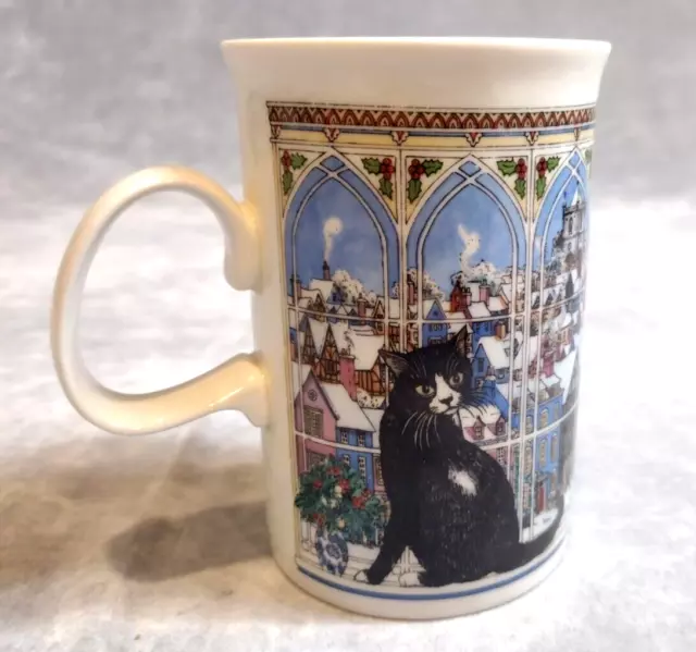 VTG, Dunoon, Christmas Window, Mug, Made In Scotland, Cats, Winter, Coffee, Tea
