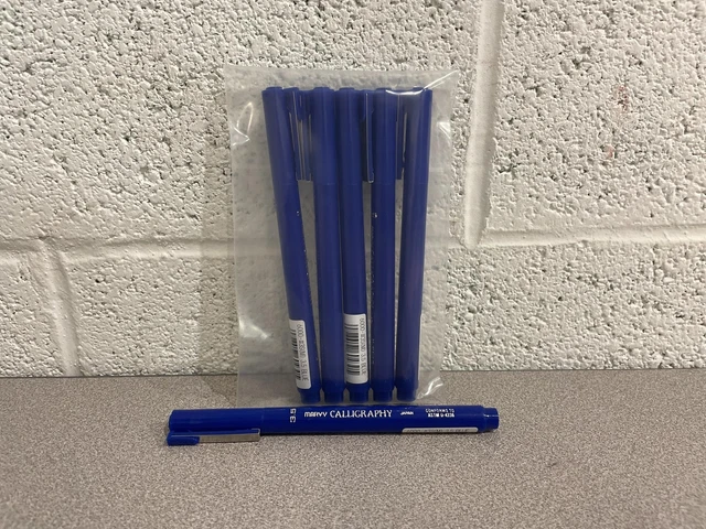 MARVY The Calligraphy Pen 3.5 BLUE Pack Of 6