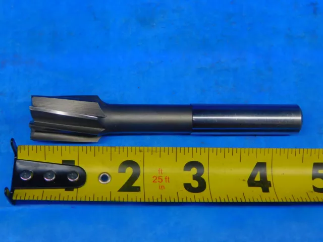 Weldon 3/4 O.d. Hss Jig Bore Reamer 1/2 Shank Rh Spiral 8 Flute 4 3/8 Oal .75