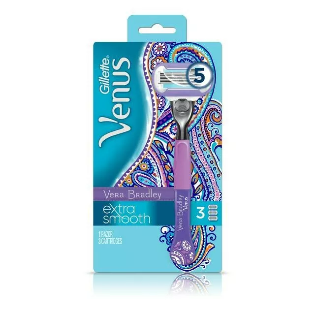 Gilette Venus Vera Bradley rasoio extra liscio e tre lame di ricarica 2