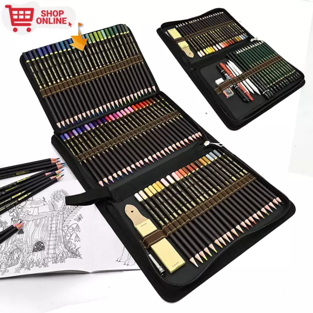 96 Matite Colorate E Matite Da Disegno per Disegnare E Libri Da Colorare, Set Di