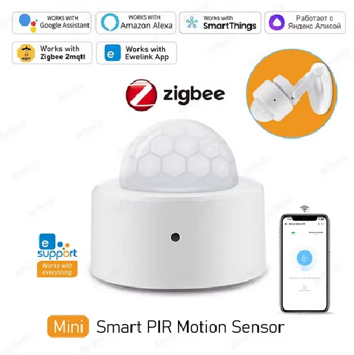 HEIBTENY Zigbee Bewegungsmelder - Mini PIR Sensor Für Smart Home