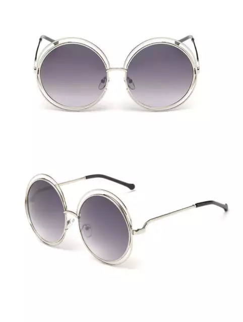 Round metal cutout sunglasses