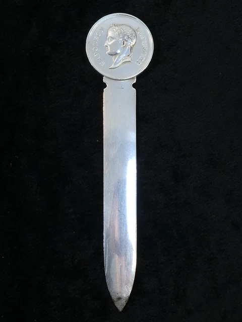 Coupe papier CHRISTOFLE NAPOLEON EMPEREUR en métal argenté