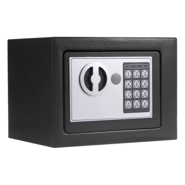 Small Safe Box Digital Electronic Security Safe Box for Home Black