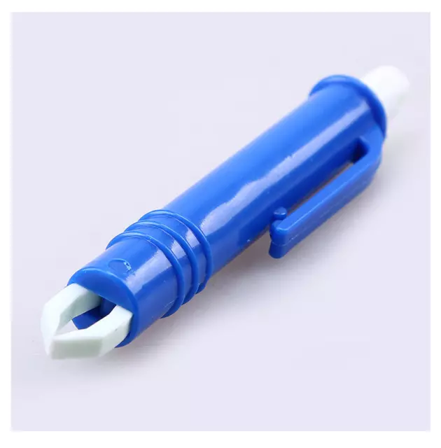 Blue Plastic Pet Dog Cat Tick Remover Pen Tweezers Tool Flea Mite Grooming Rabbi