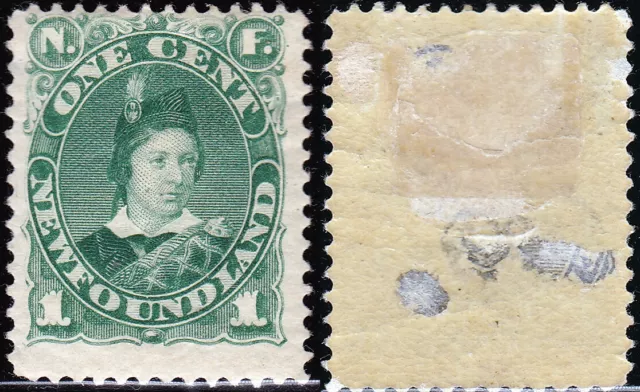 Newfoundland 1887 1 Cent King Edward VII Sc-44 MH OG - US Seller