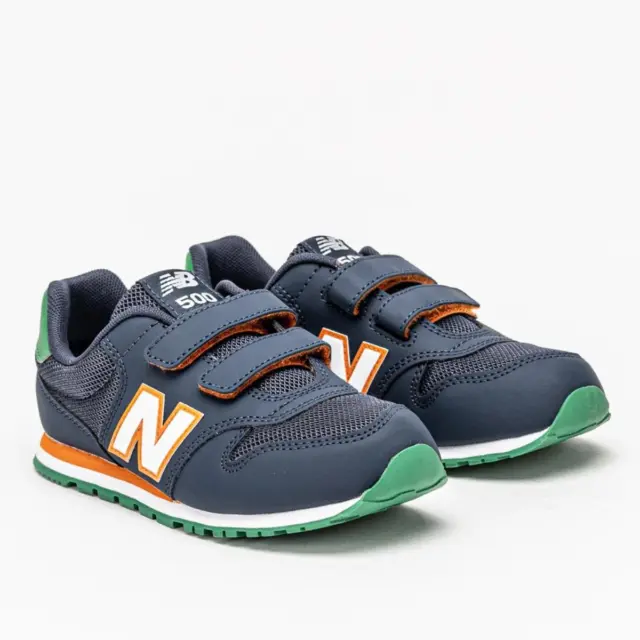 Scarpe da bambino New Balance YV500wno blu verde sneakers sportiva strappo 2