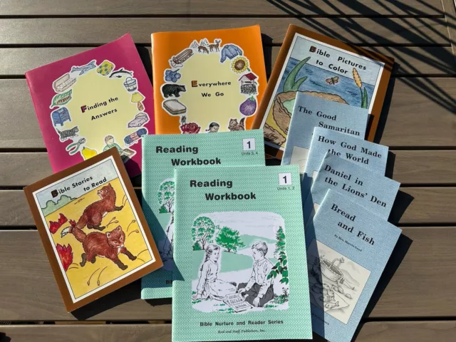 Rod And Staff Mixed Lot Bible Stories Grade 1 Reading Workbook Preschool