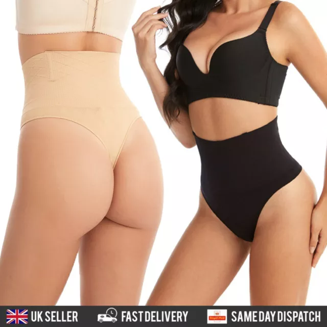 Women's High-Waisted Body Shaper Slimming Tummy Control Thong