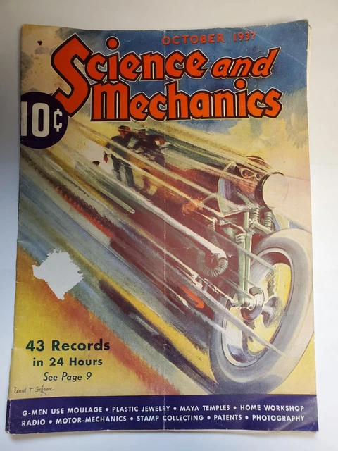 Science and Mechanics Magazine Oct 1937 Vol. 8 #5. Good shape.