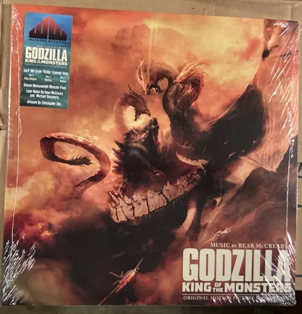 GODZILLA: KING OF THE MONSTERS - SEALED 2019 WAXWORK SOUNDTRACK LP vinyl KAJU ED