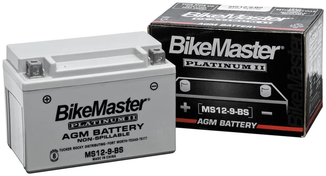 BikeMaster MS12-12A-4A1 AGM Platinum II Battery MS12-12A-4A1