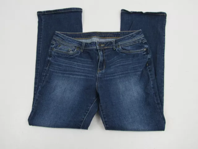 Simply Vera Vera Wang Mid-Rise Bootcut-Leg Womens Size 12 Blue Denim Jeans