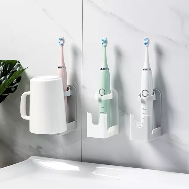 Toothbrush Holder for Electric Toothbrushes Plastic Rack for Bathroom Storage