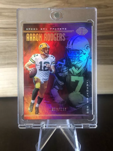 2018 Panini Illusions Trophy Collection Red /199 Aaron Rodgers Don Majkowski #77