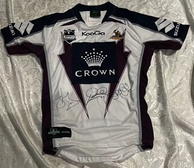 Melbourne Storm Cronk Slater Smith Jersey Signed KOOGA M ‘Player Issue’ #11