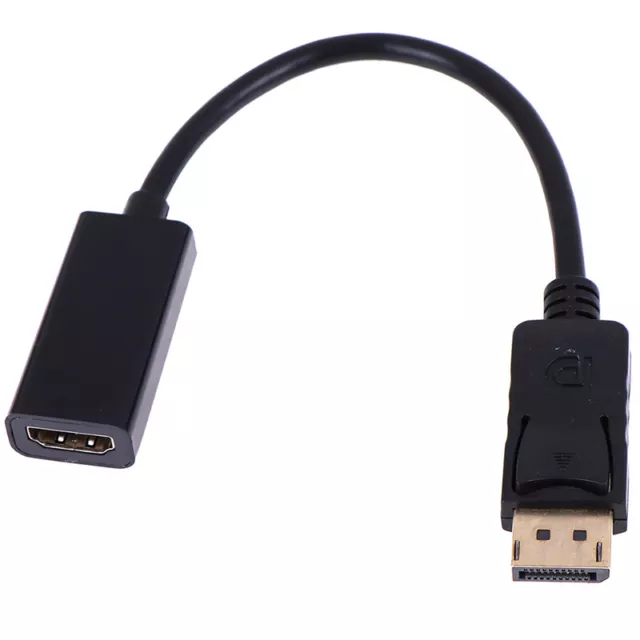 DP Display Port Male To HDMI Female Cable Converter Adapt F3_wf