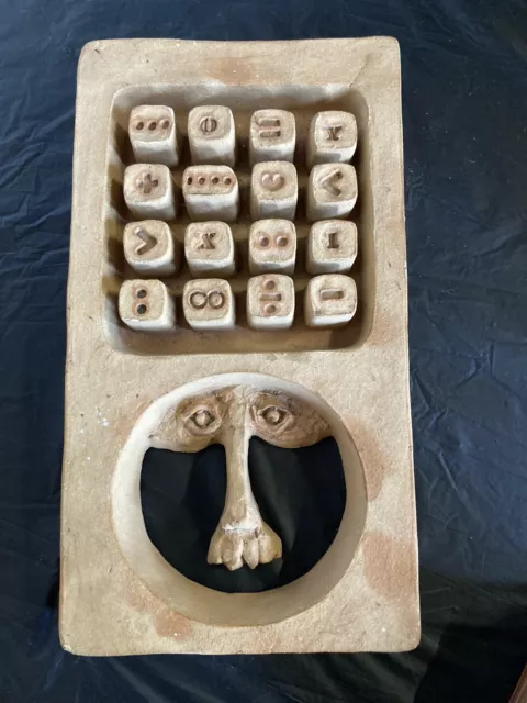 Bennington Potters Face, Albert The Computer Man David Gil Mcm Sculpture