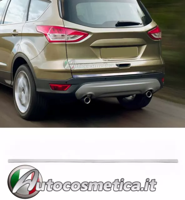 Streifen Rahmen Leiste Heckträger Stahl Chrom für Ford Kuga 2013-2019