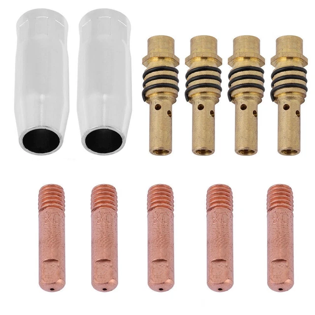Mig Salding MB15 15AK Contatto Punta Consumabili 11pz Set per Varie Marche