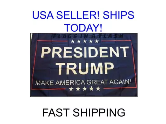 Trump 2020 Keep America Great President Donald MAGA 3x5 Flag Blue Flags