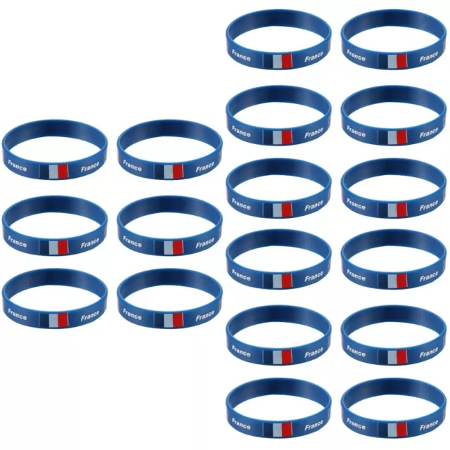 18 Pcs Country Wrist Bands Men Bracelets Flag Wristband Man