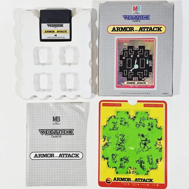 Jeu Vectrex Armor Attack – Cartouche Seulement – Bon état
