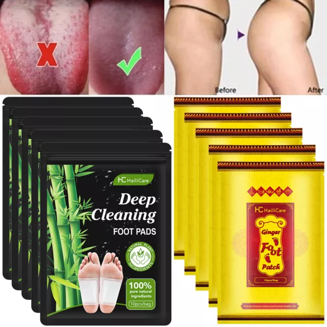 Upto300 PCS Detox Foot Patches Pads Natural plant Toxin Removal Sticky Adhesive