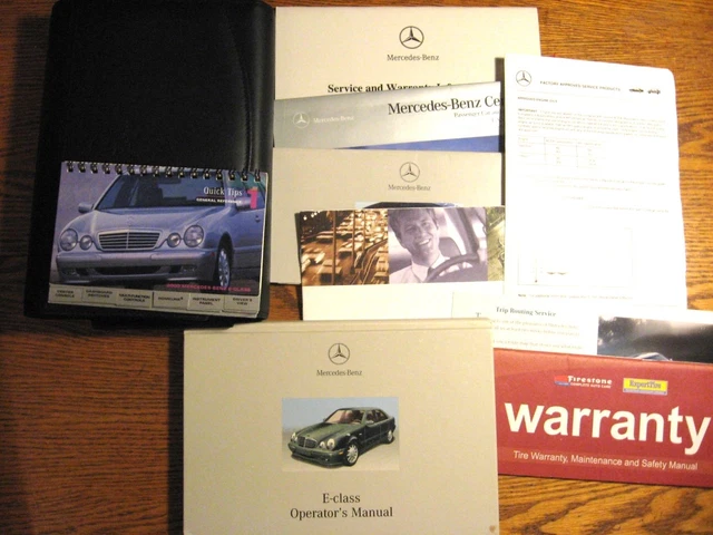 2000 Mercedes Benz E-class OEM Owners Manual Set