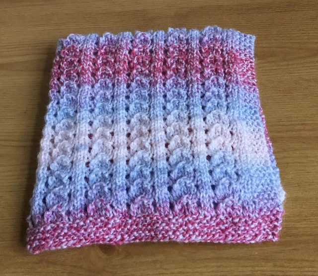 HAND KNITTED DOLL PRAM Blanket Multicolour £4.20 PicClick UK
