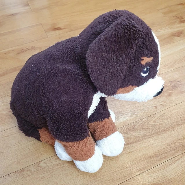 IKEA BURMESE MOUNTAIN DOG HOPPIG plush puppy soft toy Brown Black White