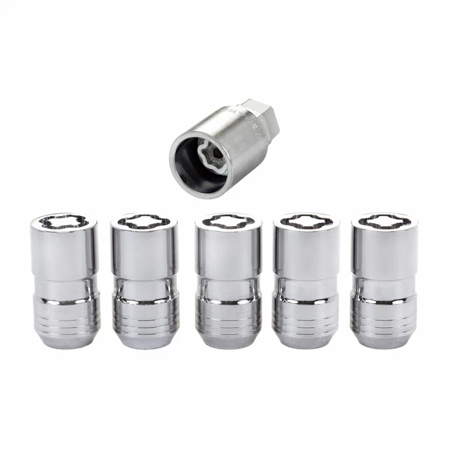 McGard Wheel Lock Nut Set For Jeep Gladiator 2020 | 5 Pack | 1.639in OAL Chrome