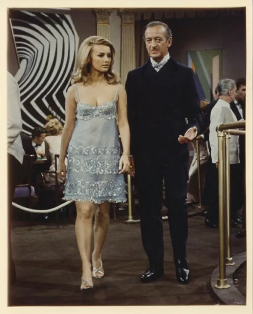 Casino Royale David Niven Busty Leggy Barbara Bouchet Vintage 8x10 Color Photo