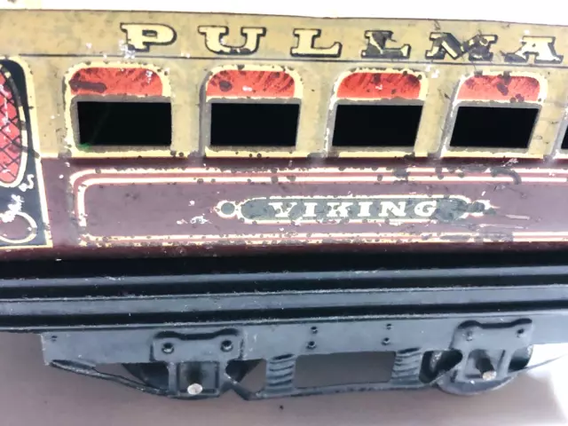 VINTAGE HORNBY O STÄRKE WEISSBLECH Nr. 1 PULLMAN COMPOSITE Reisebus Kutsche 'Victoria 3