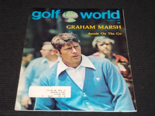 1974 December 6 Golf World Magazine - Graham Marsh Front Cover - E 6201
