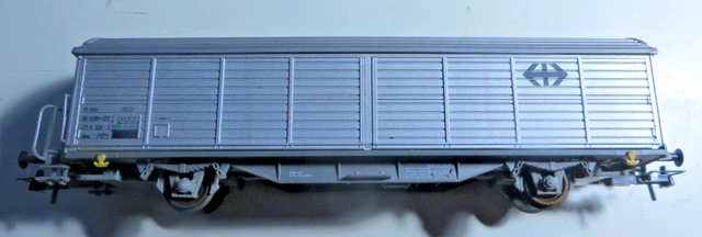 Wagon Couvert Parois Coulissantes SNCF HO Roco, Type Bcargo, Super état, Occasion
