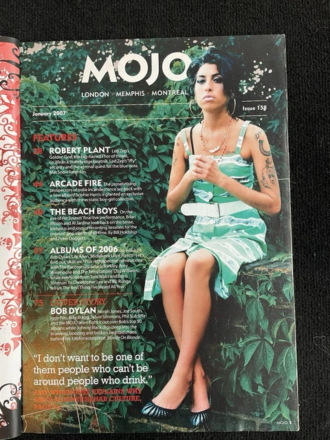 MOJO MAGAZINE JANUARY 2007 Bob Dylan Cover No CD £4.91 - PicClick UK